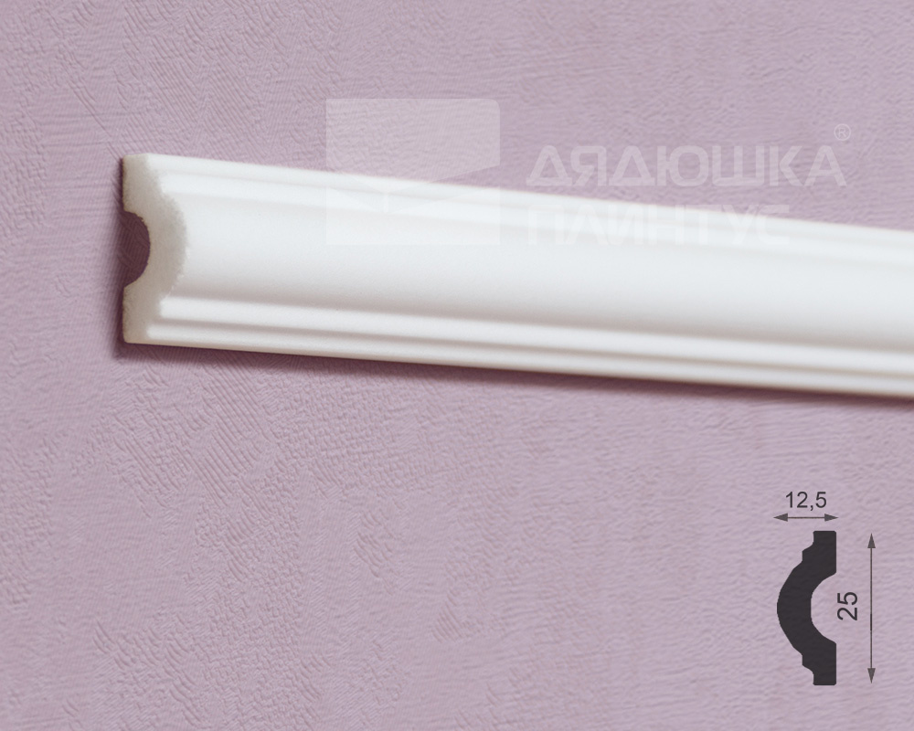 Молдинг из полистирола высокой плотностиNMC Wallstyl WL7 Белый