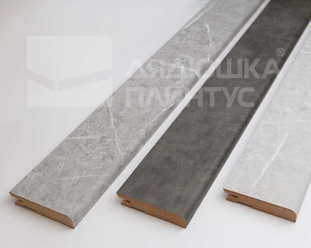 Плинтус МДФ Лука Пл 80МДФ.2700.Point line 24012 Дуб светло-серый