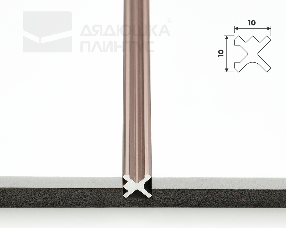 Теневой профиль Decaro Engineering D00X.A Медь 3,0 м
