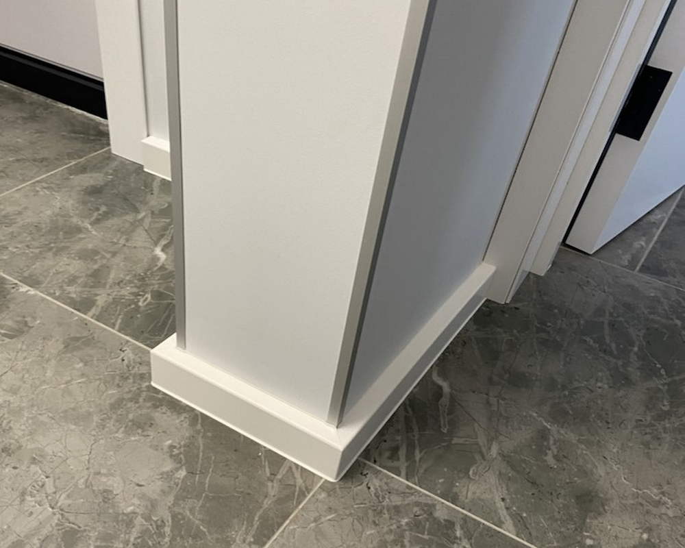 Плинтус ХДФ Dollken Cubu Flex Life 100 мм х 2,5 м 1013 (5012) Белый