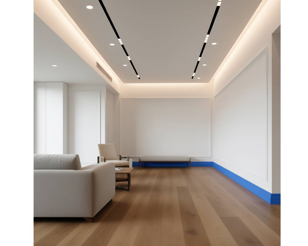 Плинтус из полистирола высокой плотности NMC Wallstyl FO2 Белый