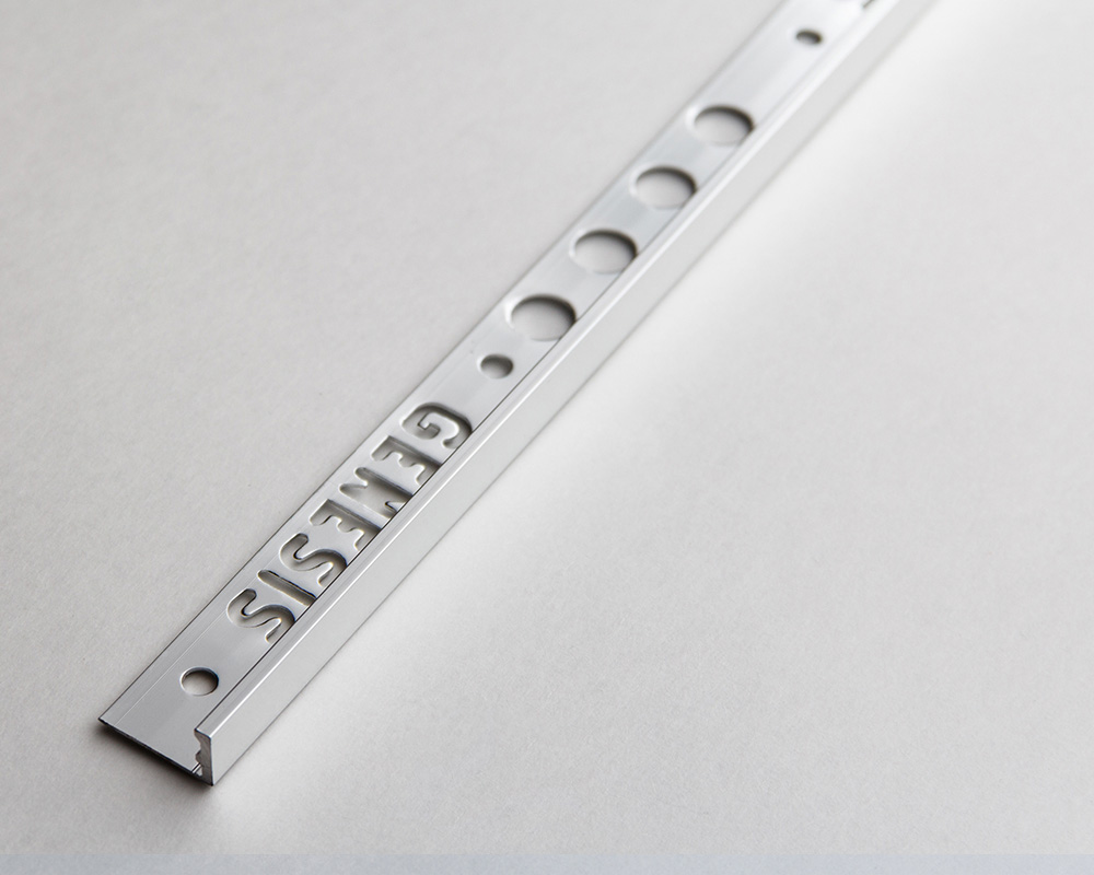 Профиль окантовочный Genesis ESA 100.91 10 х 2500 мм глянец серебро