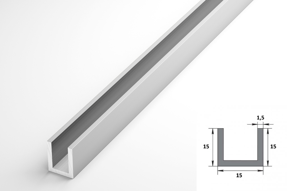 Швеллер 15х15х15 мм Шв 13.2000.500 Без окраса