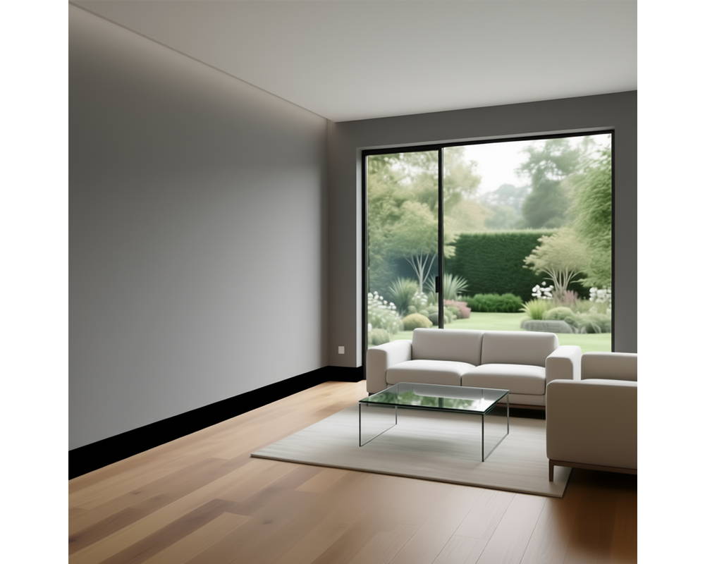 Плинтус Decaro Invisible PL 100  2м ,Белый под покраску