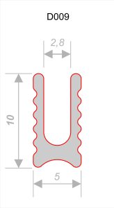 Теневой профиль Decaro Engineering D009A Латунь 3,0 м