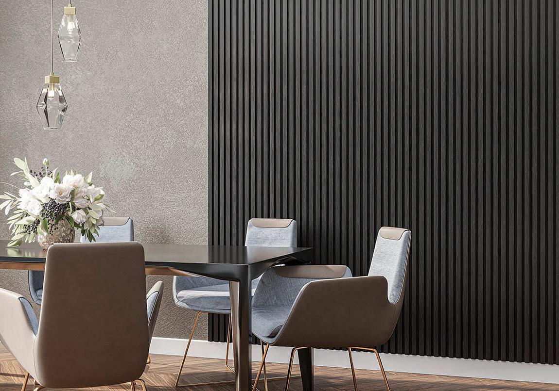 Панель МДФ 3D Лайн Модерн 165*2750мм. L04 Черный