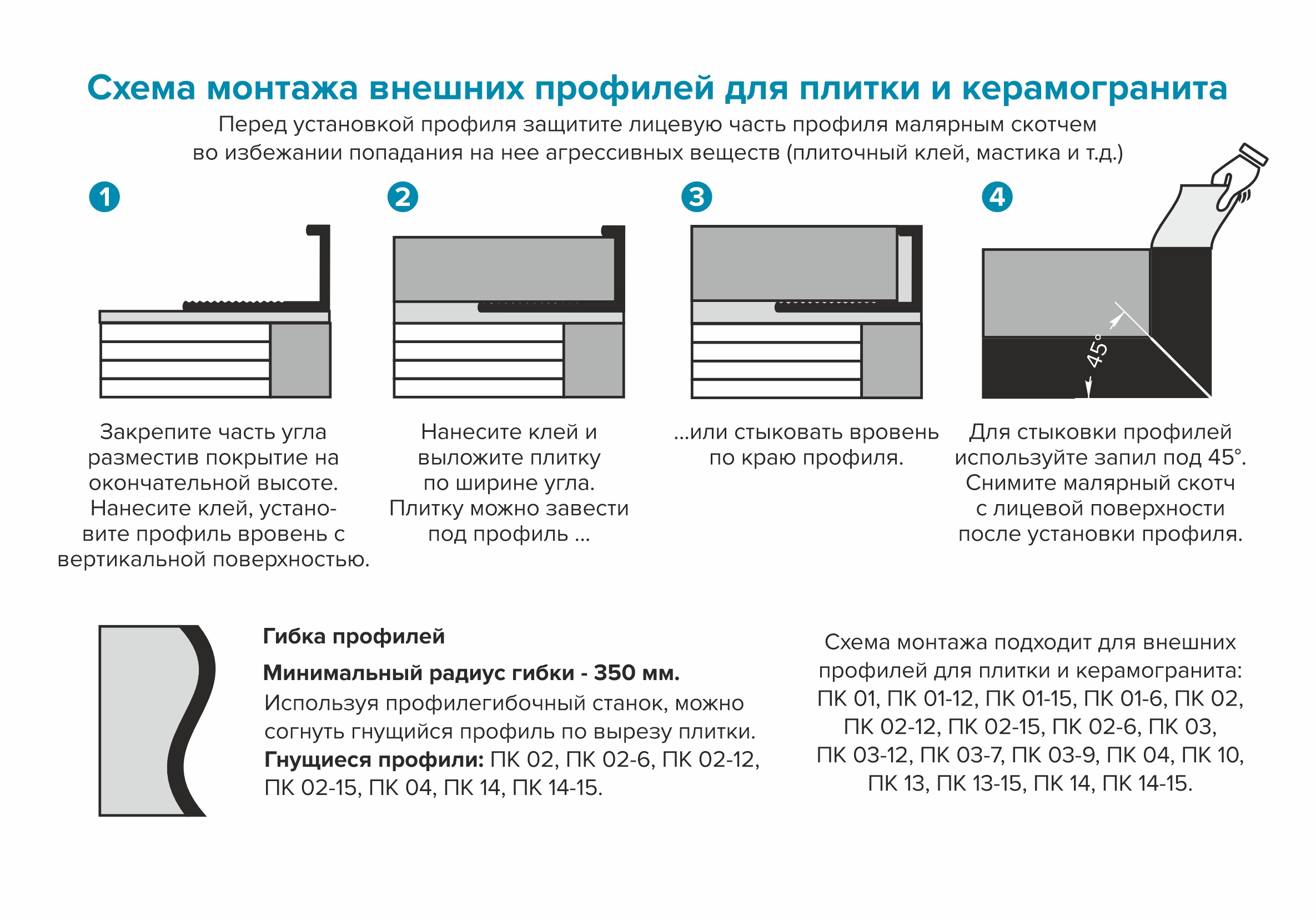 Профиль для внешнего угла 10мм 2,7м нержавеющая сталь MSPK 01-10NS.2700.001