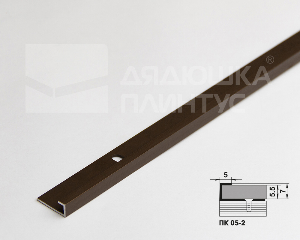 Профиль окантовочный ПК 05-2.2700.04л Бронза